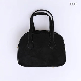 Square suede bag