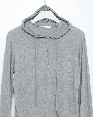 Button-down hoodie t-shirt