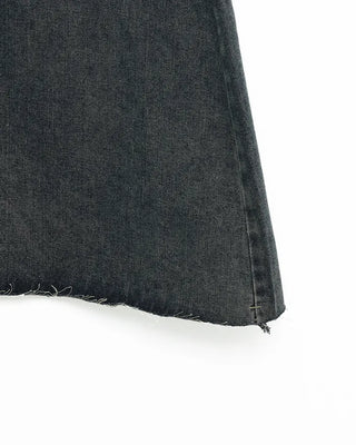 Vintage denim long skirt