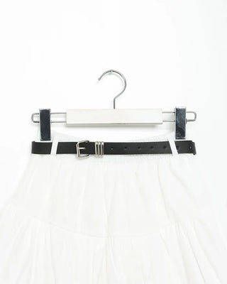 Elastic waist balloon mini skirt
