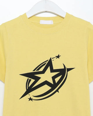 Star print T-shirt