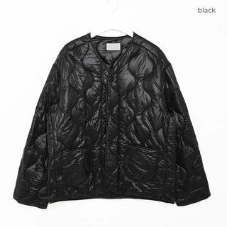 (Unisex) Quilted Button Jacket