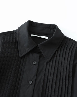 (ORIGINAL) Basic Pintuck Shirring Shirt