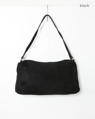 Suede shoulder bag