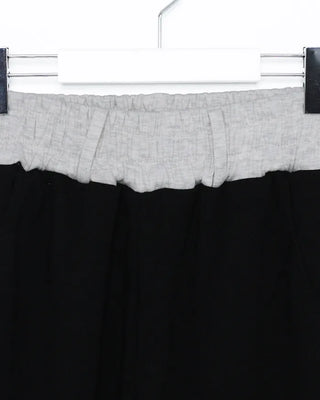 Two-tone wide sweatpants