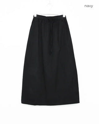 Waist string long skirt