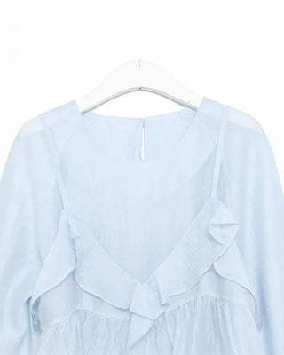 Frill Bistier Blouse Set
