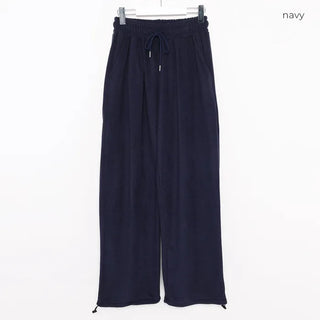 (Unisex) Fleece-stuffed elastic waist pants