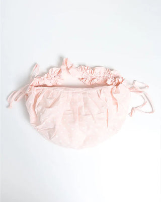 Dot Shirring Shoulder Bag