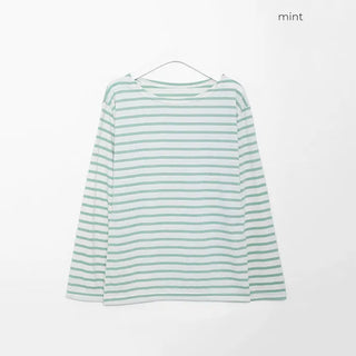 Basic striped long-sleeved T-shirt