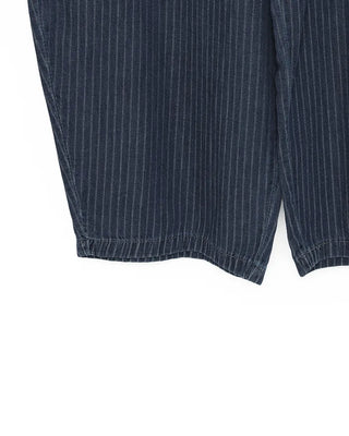 Balloon Fit Striped Denim Pants