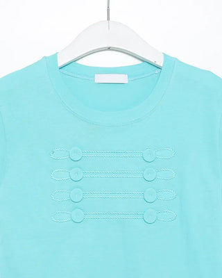 Napoleon button design half T-shirt