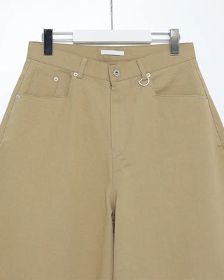 (Unisex) Wide Curved Cotton Pants