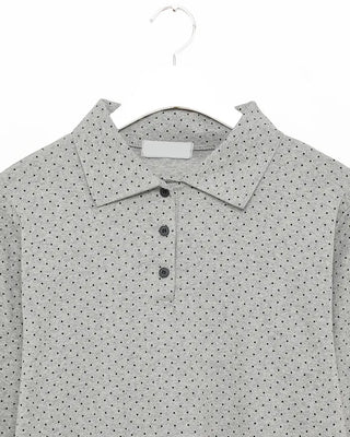 Dot cotton polo shirt