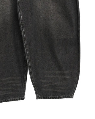 (UNISEX) Double Washed Balloon Denim Pants