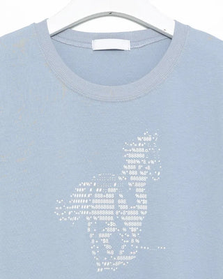 Horse print slim half T-shirt