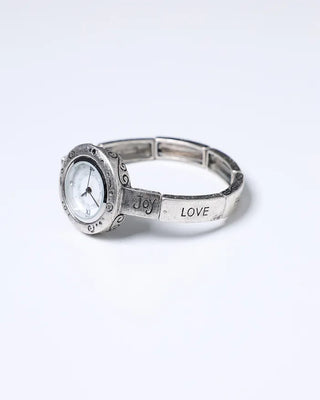 Vintage design round analog handwatch