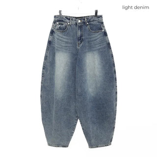 Balloon Washed Denim Pants