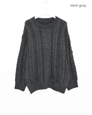 Cable knit sweater