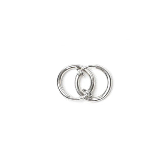 Simple silver earrings