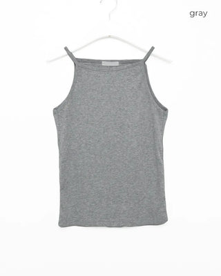 Simple ribbed slim American camisole