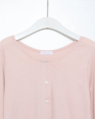 Semi-Closet Fit Round Neck Cardigan