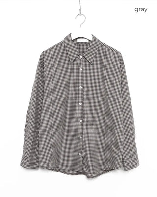 Cotton check shirt