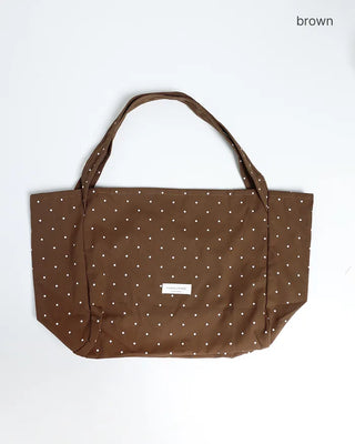 Dot Square Canvas Shoulder Bag