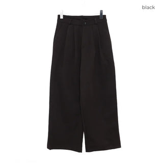 Two-pleat wide slacks