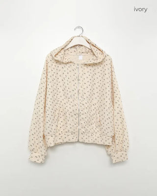 Flower Pattern Hoodie & Pants Set