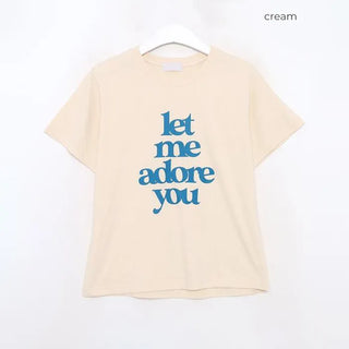 adore lettering T-shirt