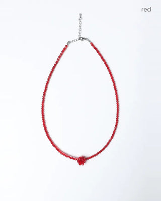 Flower bead necklace