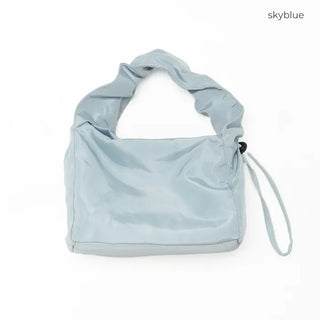 Vivid Shirring Square Tote Bag