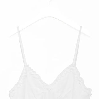 Frilled sleeveless mini dress