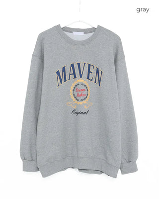 MAVEN Printed Oversized Sweatshirt