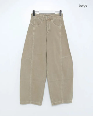 Wide-leg collar pants