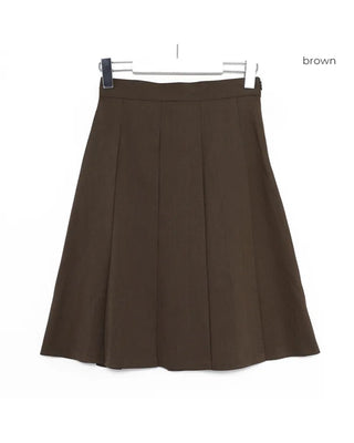 Pleated midi skirt