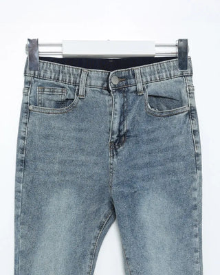 Slim-fit denim pants