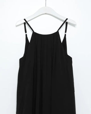 Pintuck Halter Neck Long Dress