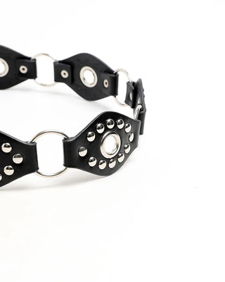 Vintage studded strap belt