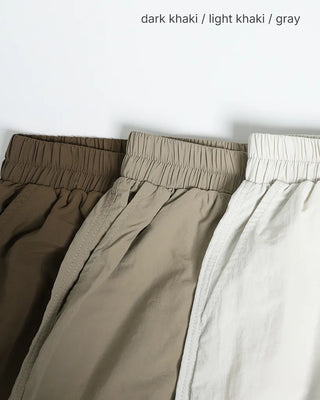 2-Way Knee-Tuck Easy Nylon Pants
