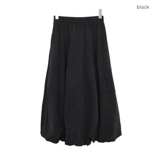 Balloon Fit Suede Long Skirt