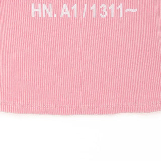Lettering Ribbed Sleeveless Top