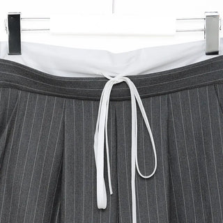 Striped wide-fit pants