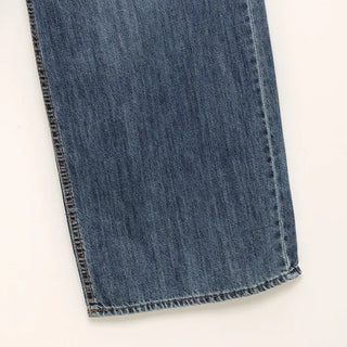 Wide denim pants