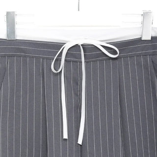 Striped two-tone slacks