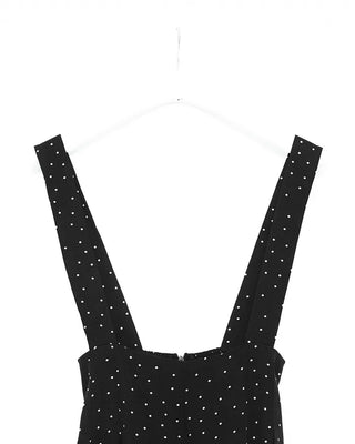 Pleated smoked overalls