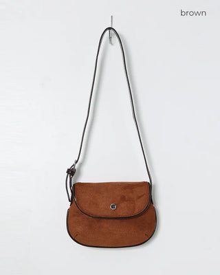 Suede shoulder bag