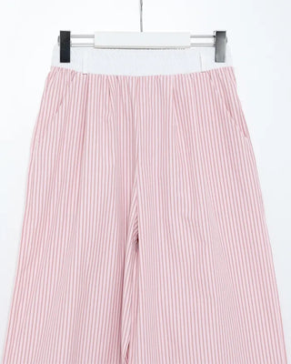 Belt loop striped easy pants
