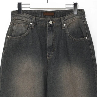 Vintage wide-leg denim pants